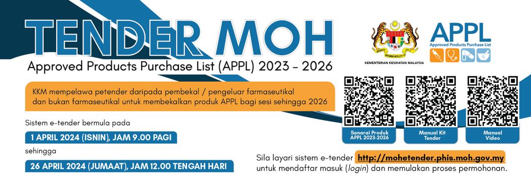 Tender Moh Approved Products Puschase List (Appl) 2023 - 2026